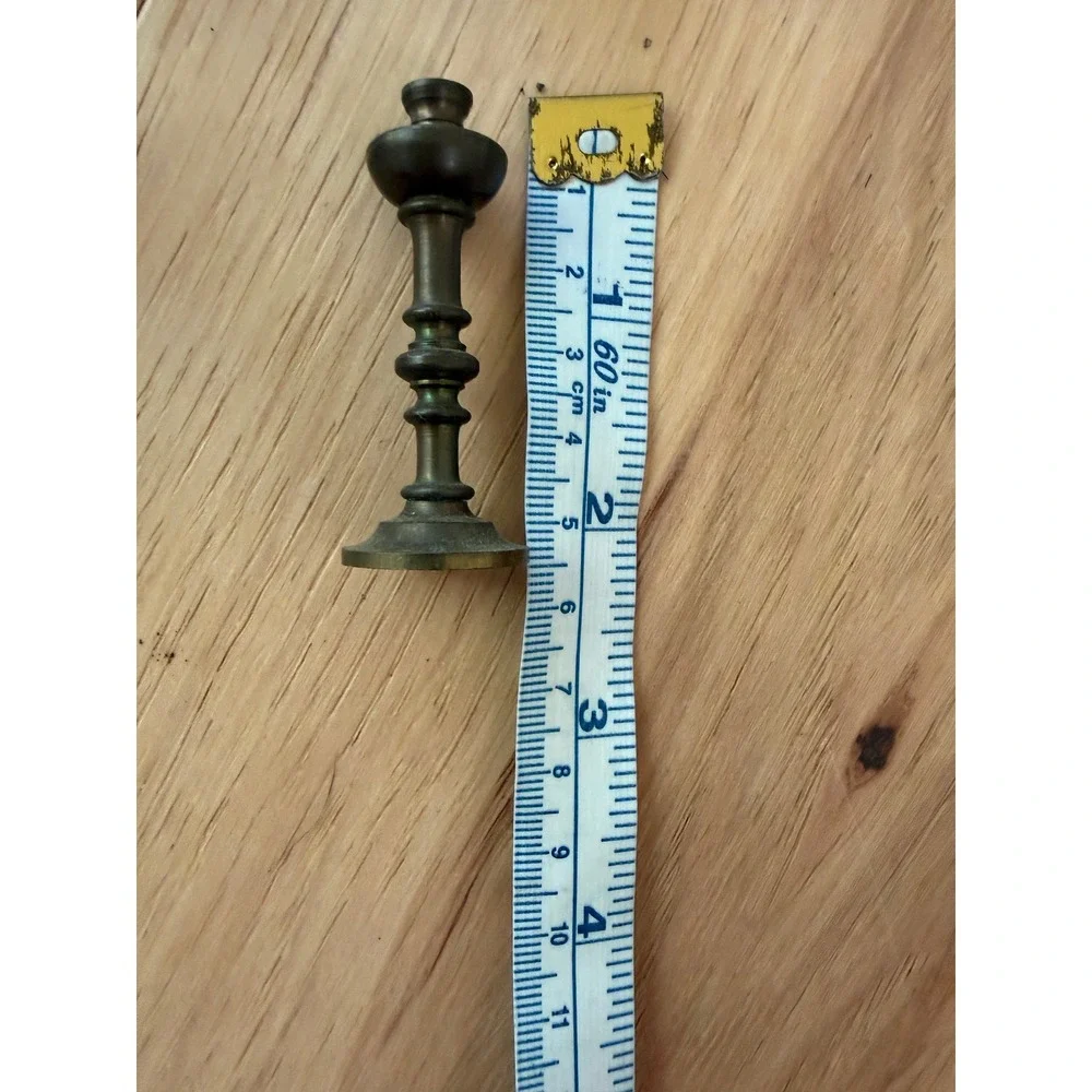 4 Pairs Vintage Brass Miniature Candlestick Holders – Mixed Heights, 8 Total